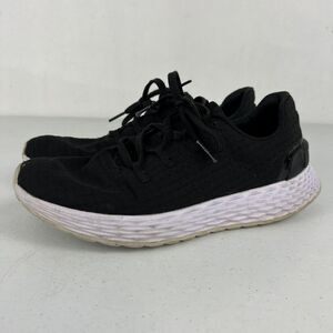 Nobull Womens Size 8 Black White Ripstop Runner Sneakers Stretch Pull On